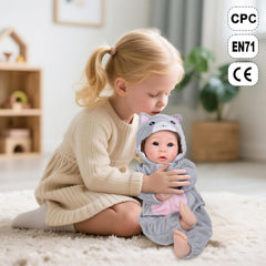 Aori lifelike baby doll with soft durable body for cuddling and posing