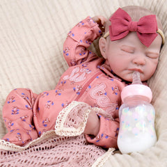 Hand-painted skin textures and lashes enhance realism for imaginative play.