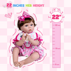 Aori gift-set doll includes feeding bottle, magnetic pacifier, birth certificate, and outfit.