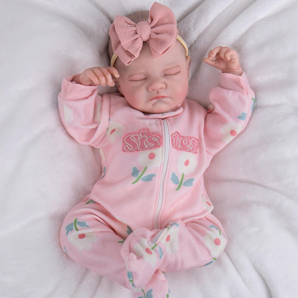 Aori 20-inch soft-cloth body provides weighted cuddling feel for realism.