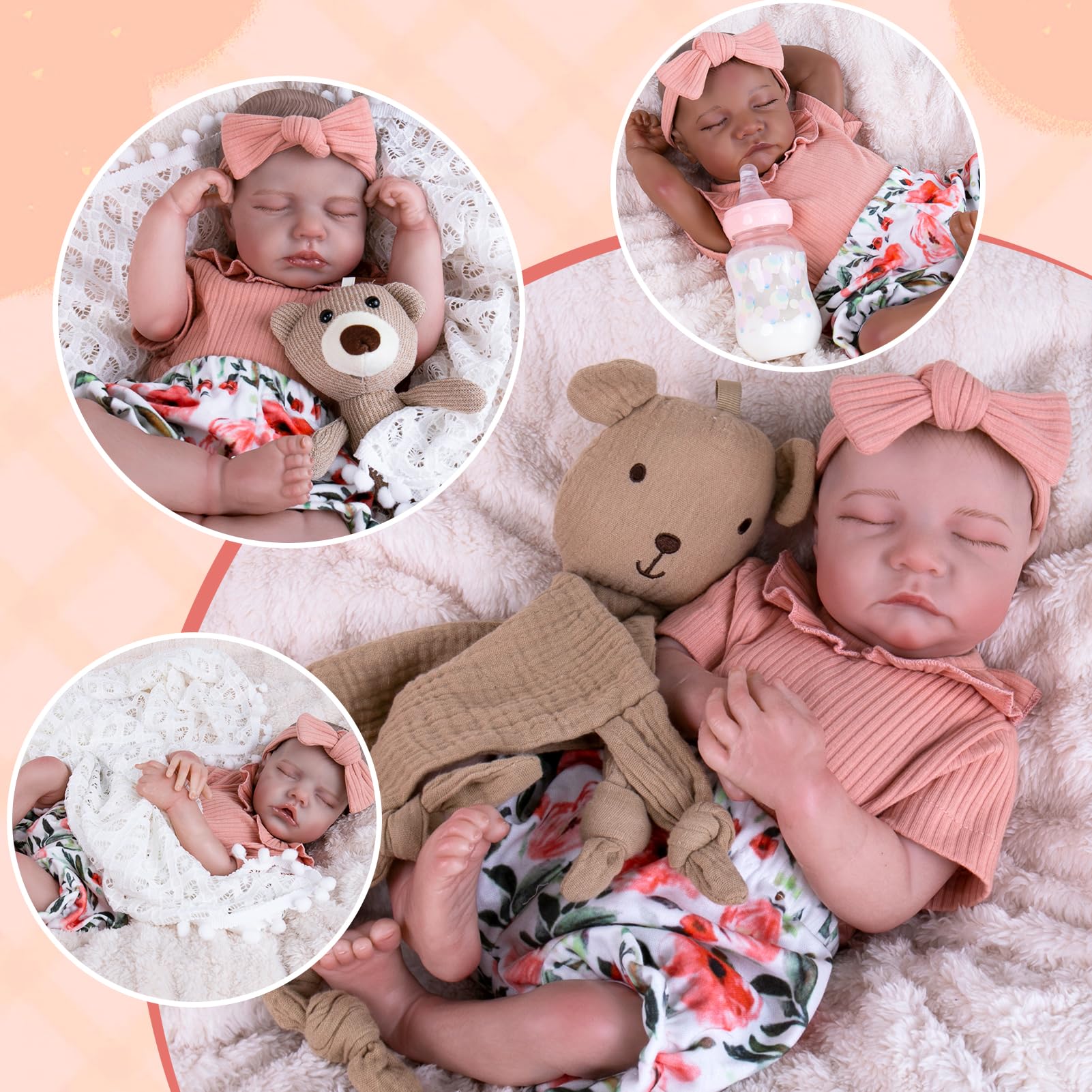 Aori Reborn clothes fit 17–20 inch dolls; doll not included.