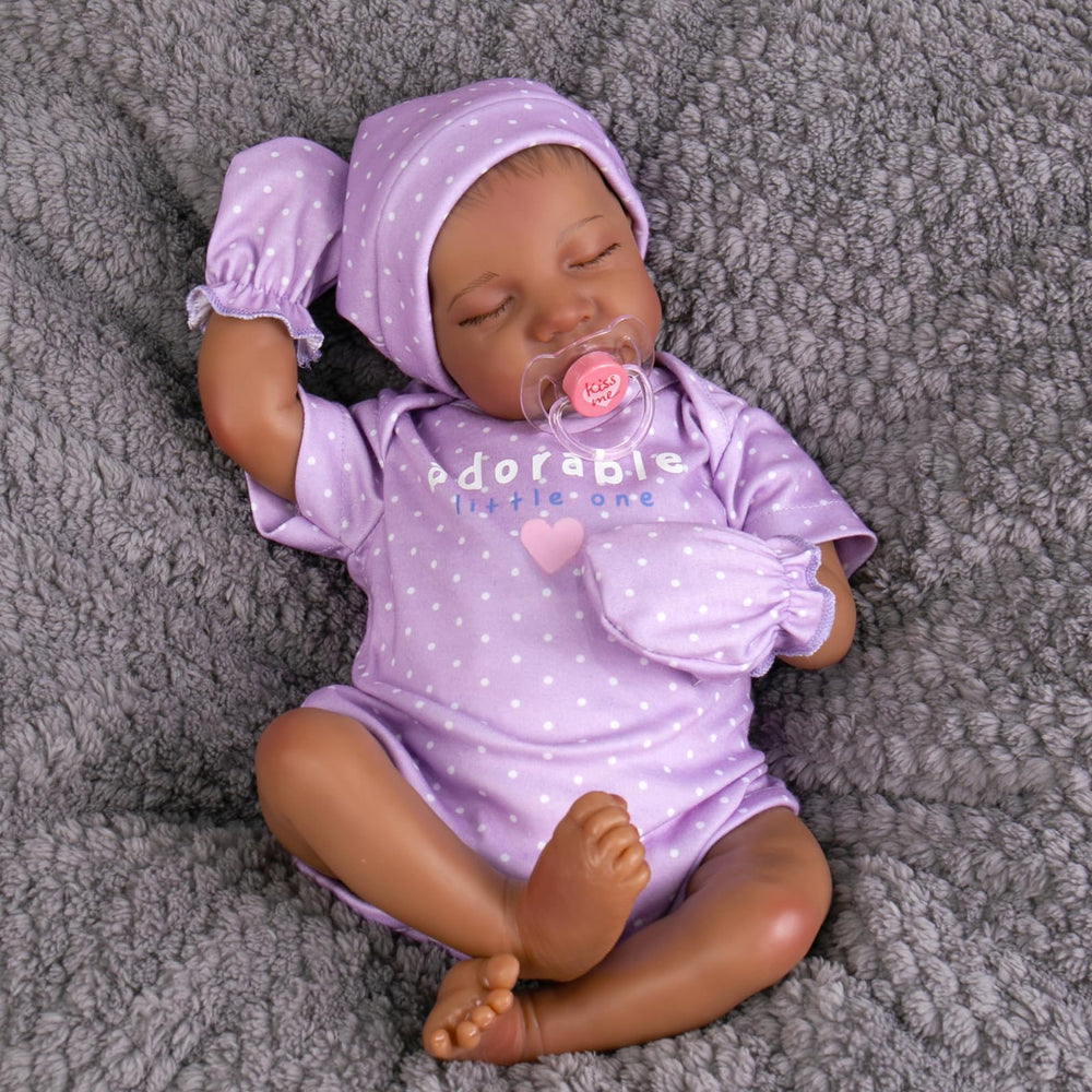 Aori Reborn Baby Doll 18-inch face close-up with lifelike features for pretend play