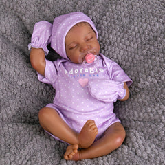 Aori Reborn Baby Doll 18-inch face close-up with lifelike features for pretend play