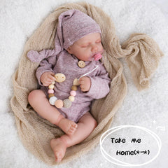 Aori Realistic Reborn Baby Doll 20-inch nursing bottle included for pretend feeding