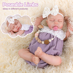 Aori Realistic Reborn Baby Doll 20-inch weighted body provides comforting, lifelike heft
