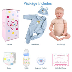Aori Reborn Baby Doll Boy nursing bottle for pretend feeding