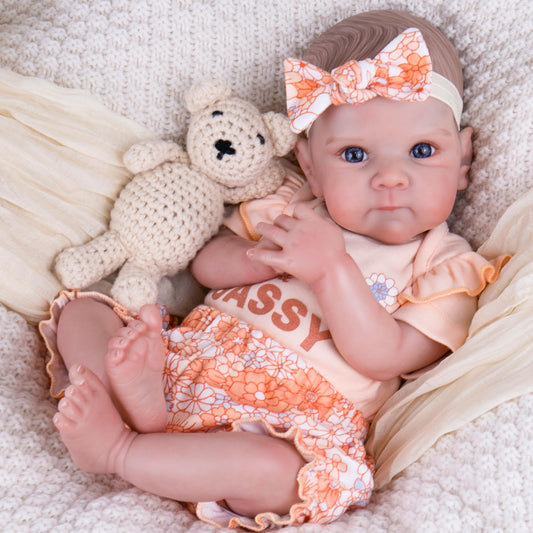 Aori Reborn doll face with lifelike features for realistic play and display.