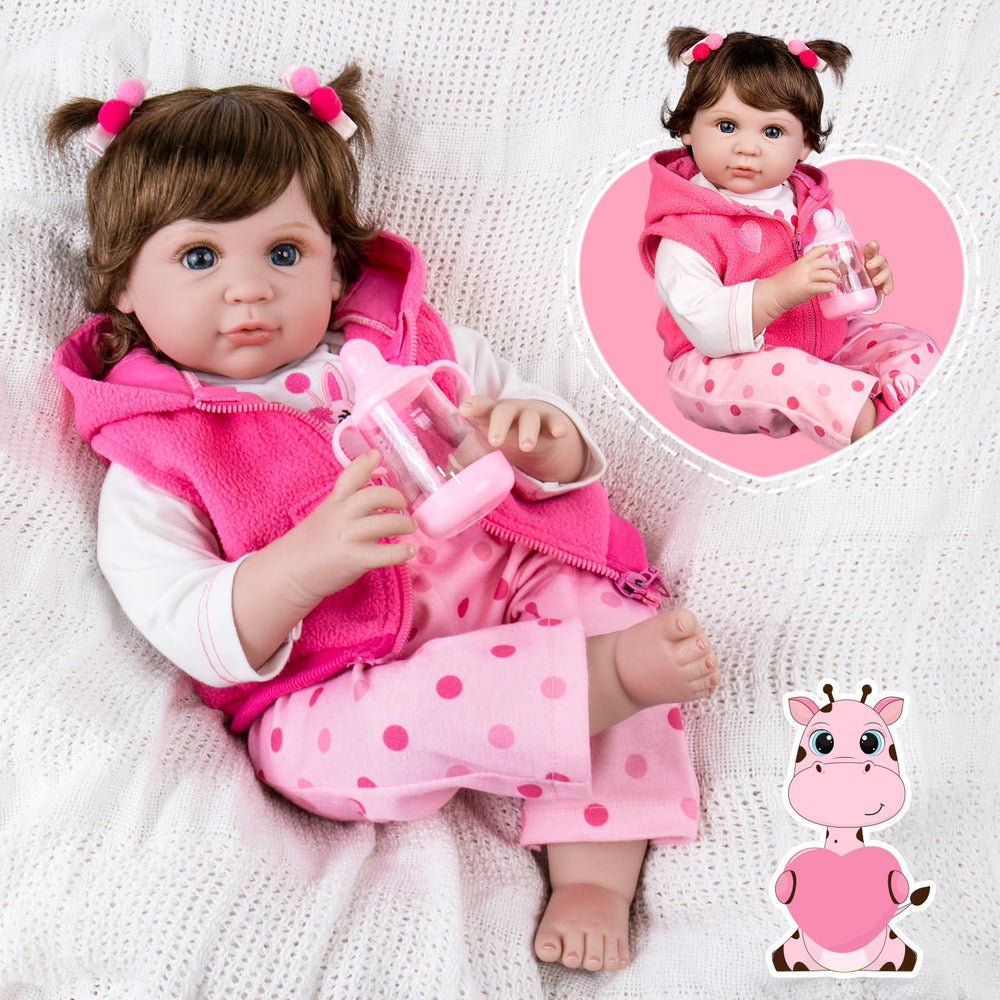 Aori Reborn doll features rosebud lips for a soft, baby-like expression.