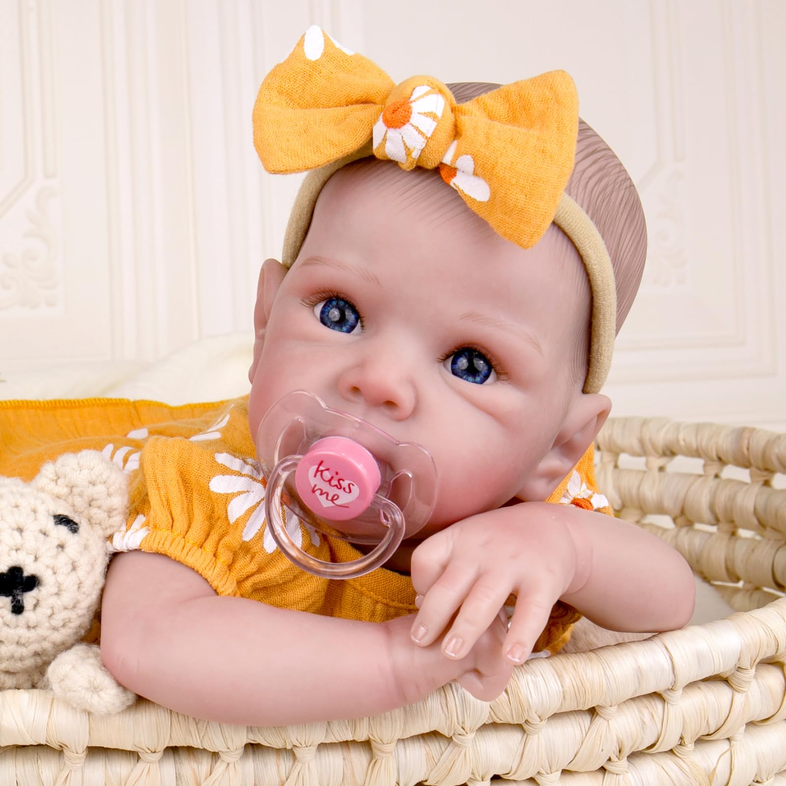 Aori Reborn doll features a soft cloth body for gentle cuddling.