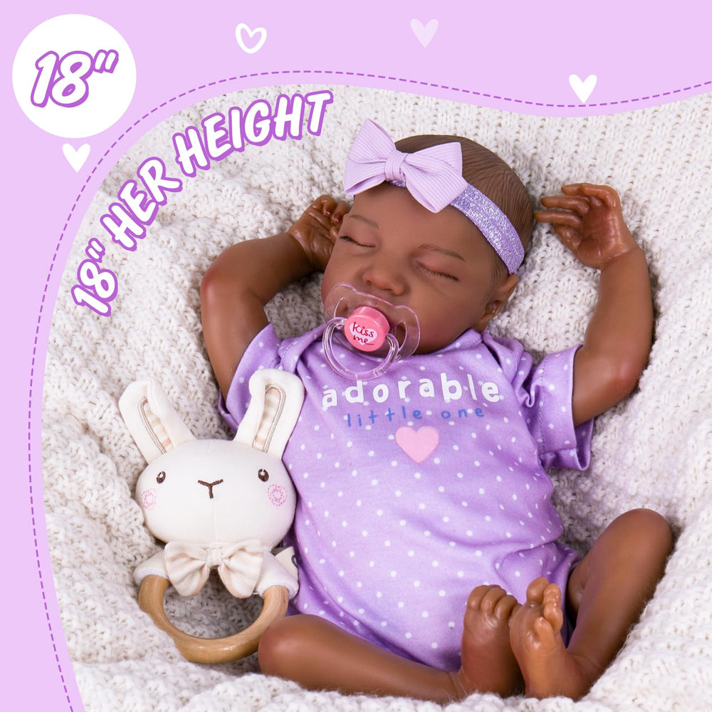 Aori Reborn Baby Doll soft vinyl body that mimics a cuddly baby feel