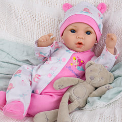 Aori Reborn doll with soft vinyl limbs for safe, cuddly companionship.