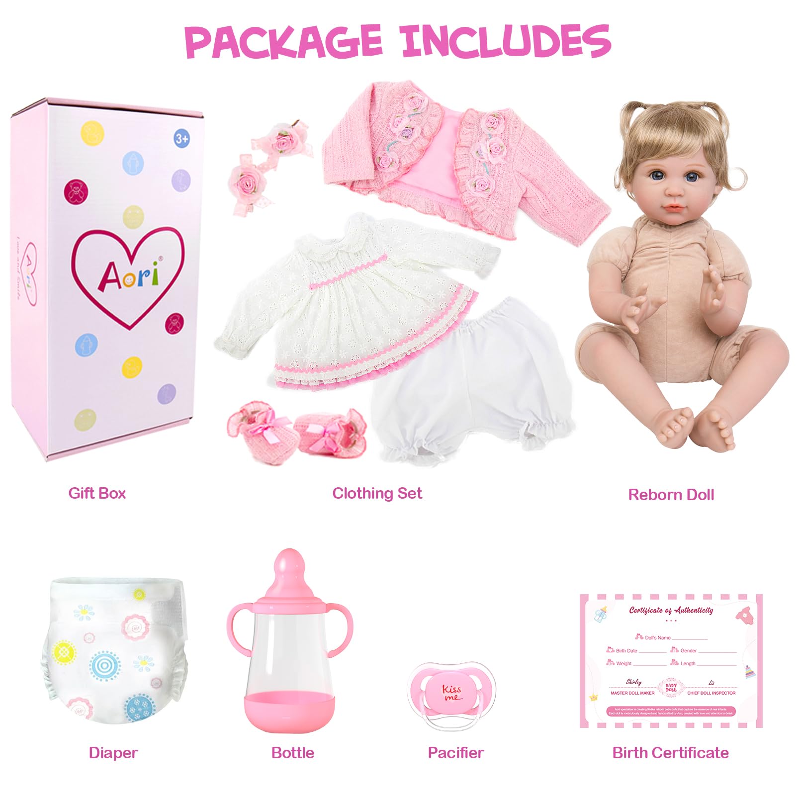 Aori Reborn 22-inch doll sparks imaginative play for kids.