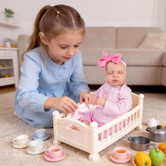 Aori Reborn Baby Dolls Girl 20inch pink outfit set ready for styling and playtime.
