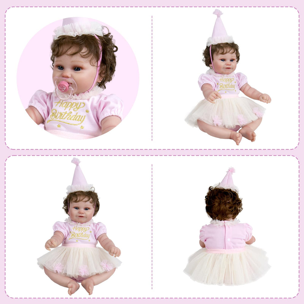 Aori Reborn birthday hat detail emphasizing playful doll party charm.
