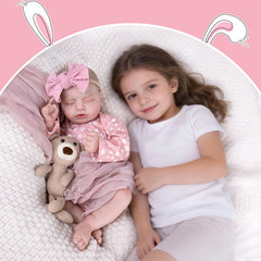 Aori Realistic Reborn Doll 20in cloth body offers comforting hugs.