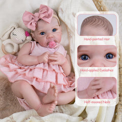 Aori Reborn 20in hand-painted features showcase delicate facial details.