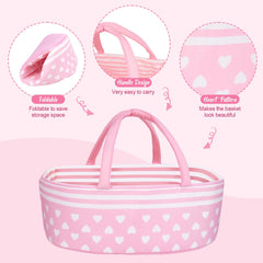 Aori Reborn bassinet supports 17 to 22 inch dolls for versatile play