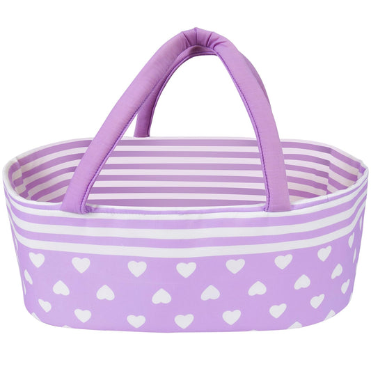 Aori Reborn doll bassinet with foldable handle for easy transport