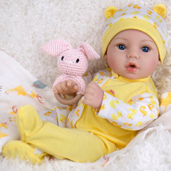 Aori reborn doll with blue eyes and detailed hair for lifelike realism.