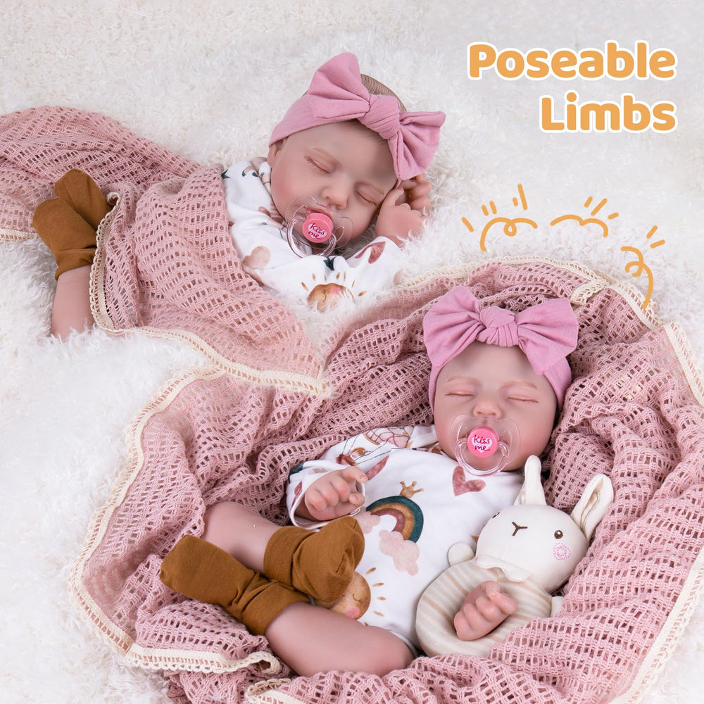 Aori reborn doll with cloth body and movable limbs for poseable fun.