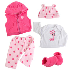 Aori Reborn doll white shirt outfit for 20-24 inch dolls, versatile base layer.