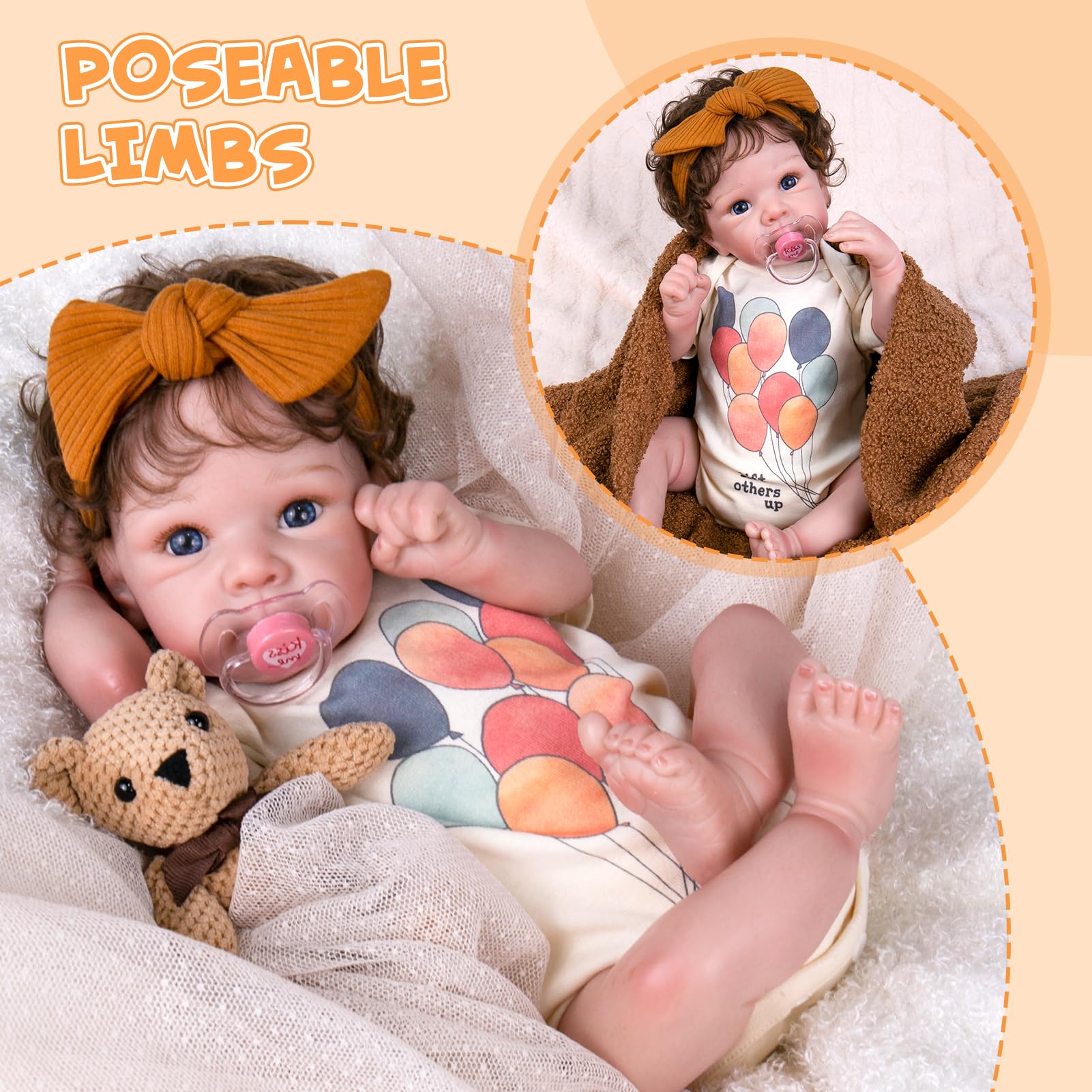 Aori reborn doll featuring poseable limbs for versatile posing