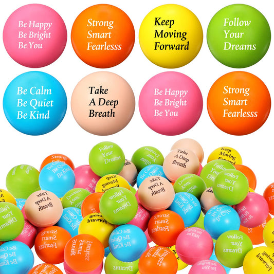 Aoriher 36-piece stress balls collection in six colors for easy selection and gifting.