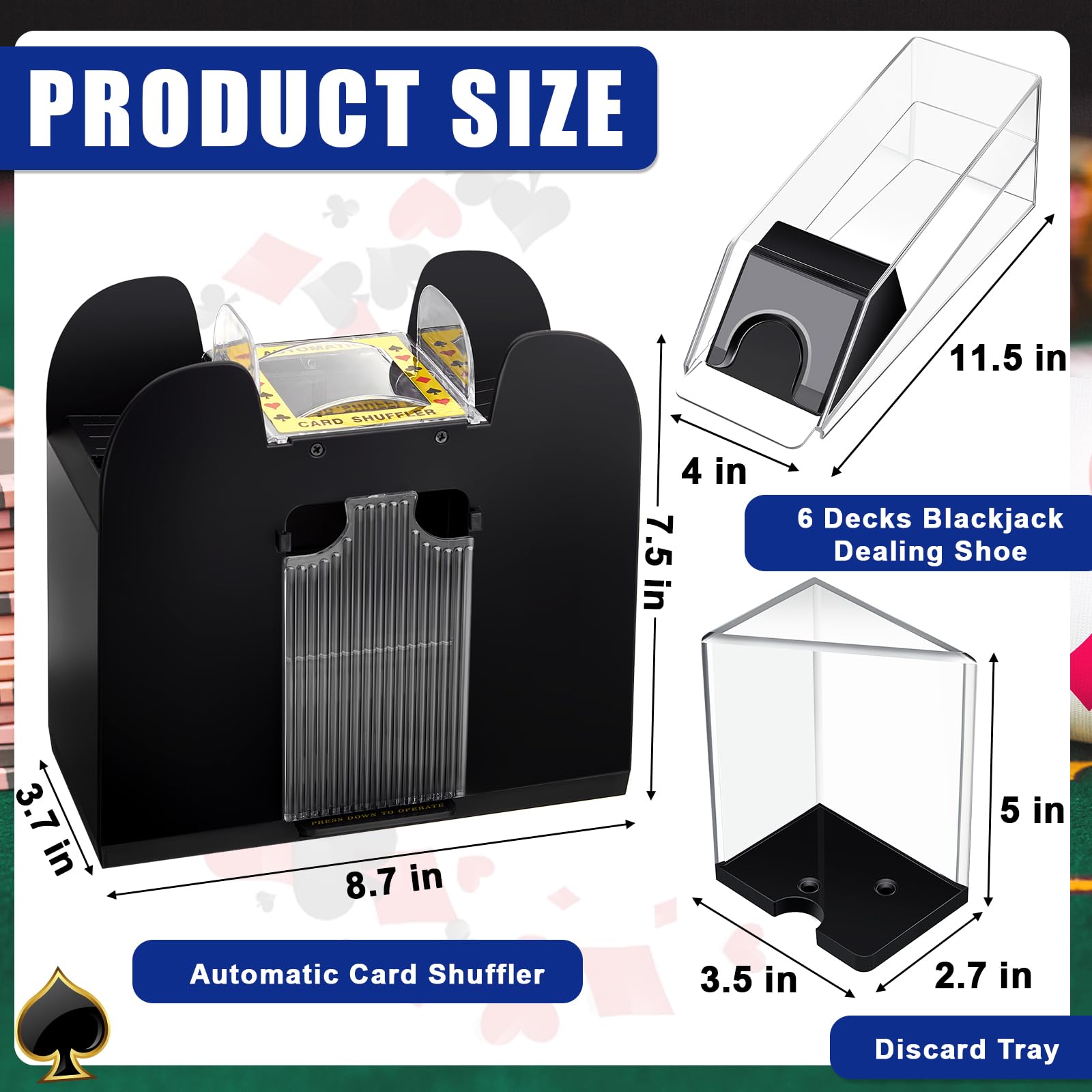 Aoriher automatic card shuffler in action saves time between rounds