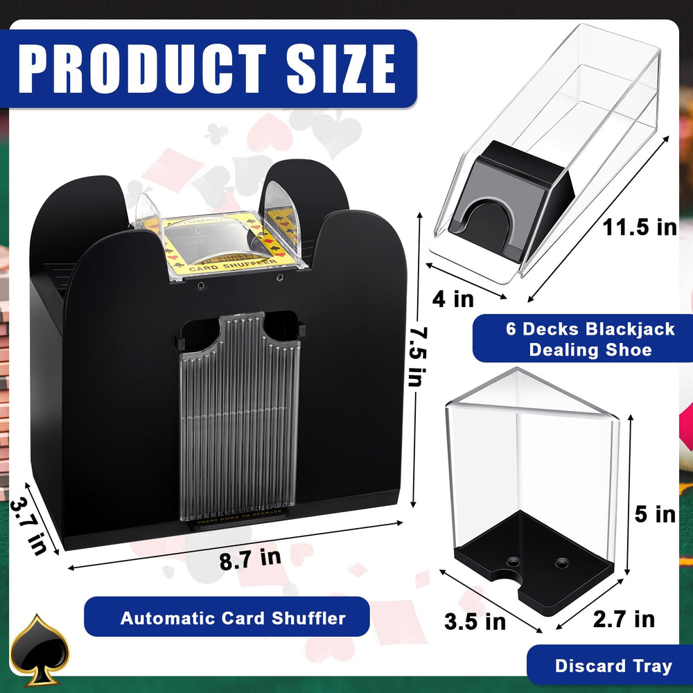 Aoriher automatic card shuffler in action saves time between rounds