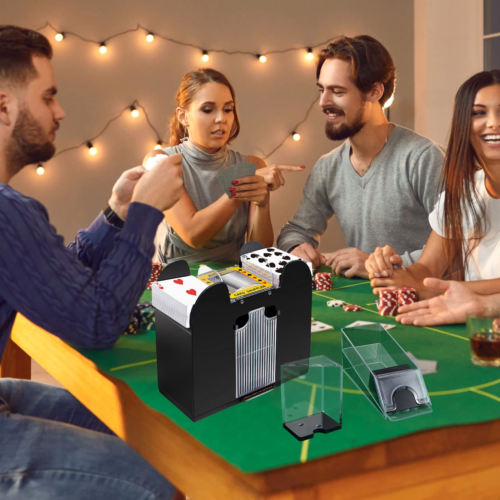 Aoriher family game night kit supports group card play.