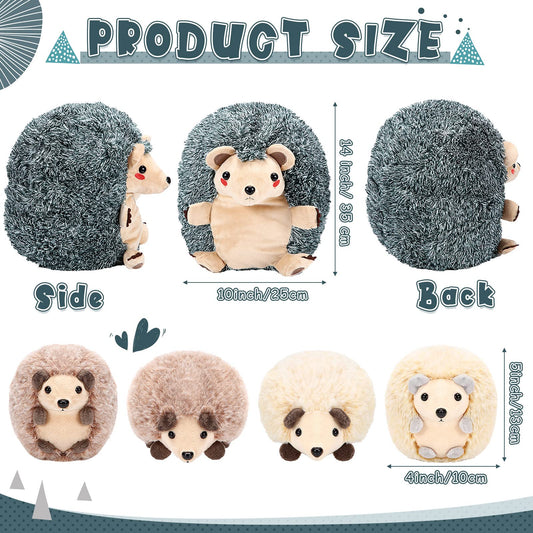 Aoriher hedgehog plush baby figures for imaginative play