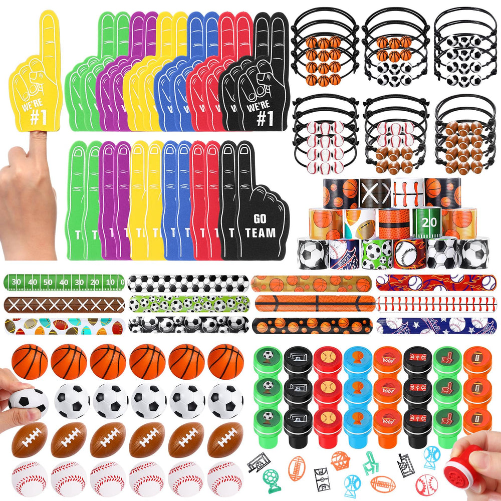 Aoriher mini foam footballs brighten party favors and keep kids engaged.