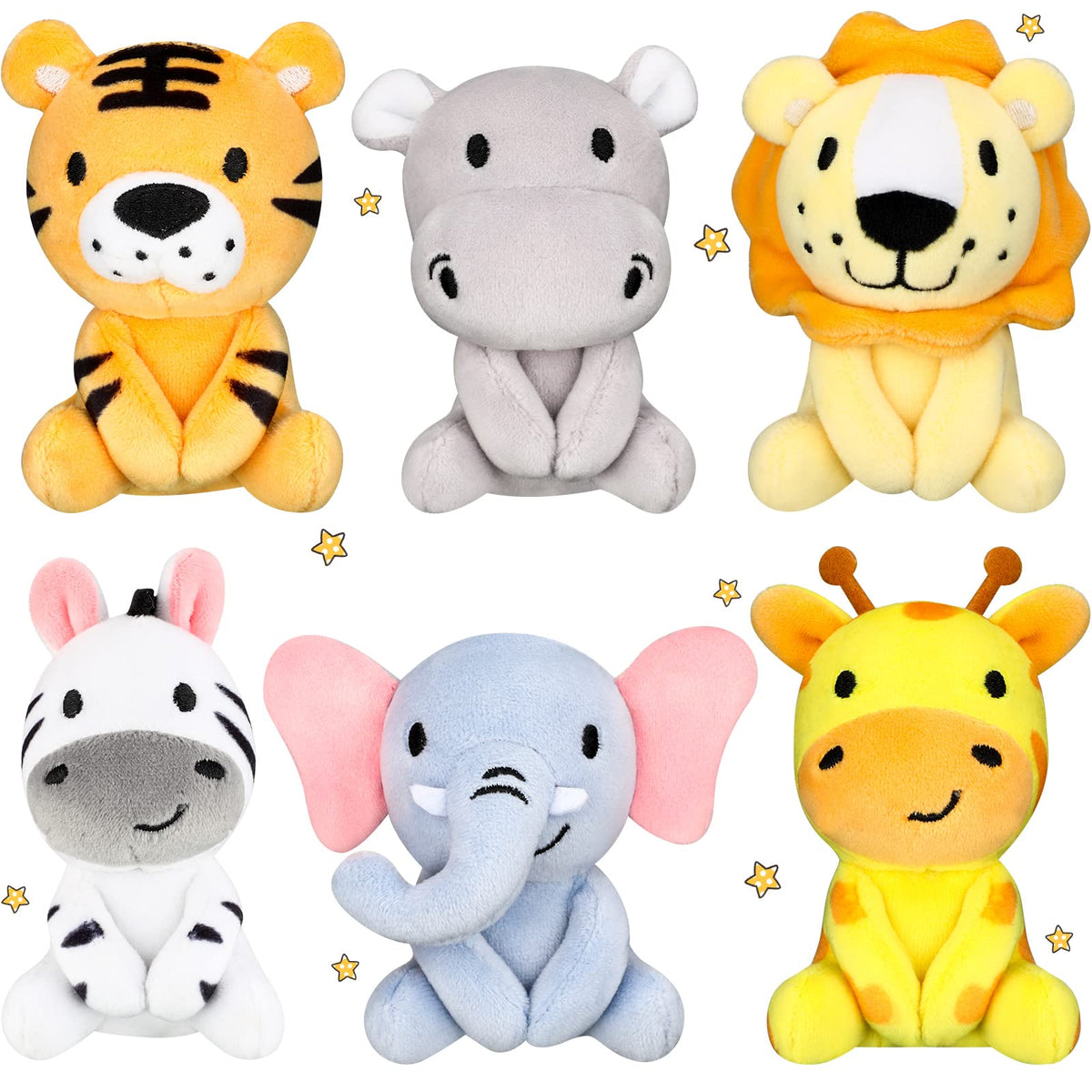Aoriher mini elephant plush, 4-inch, soft cuddle buddy for nurseries and gifts