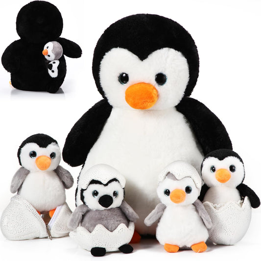 Aoriher mommy penguin 14in plush for cuddling and room decor.