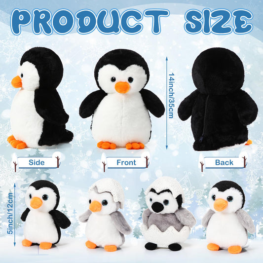 Aoriher baby penguin 5in plush ideal for imaginative playtime.