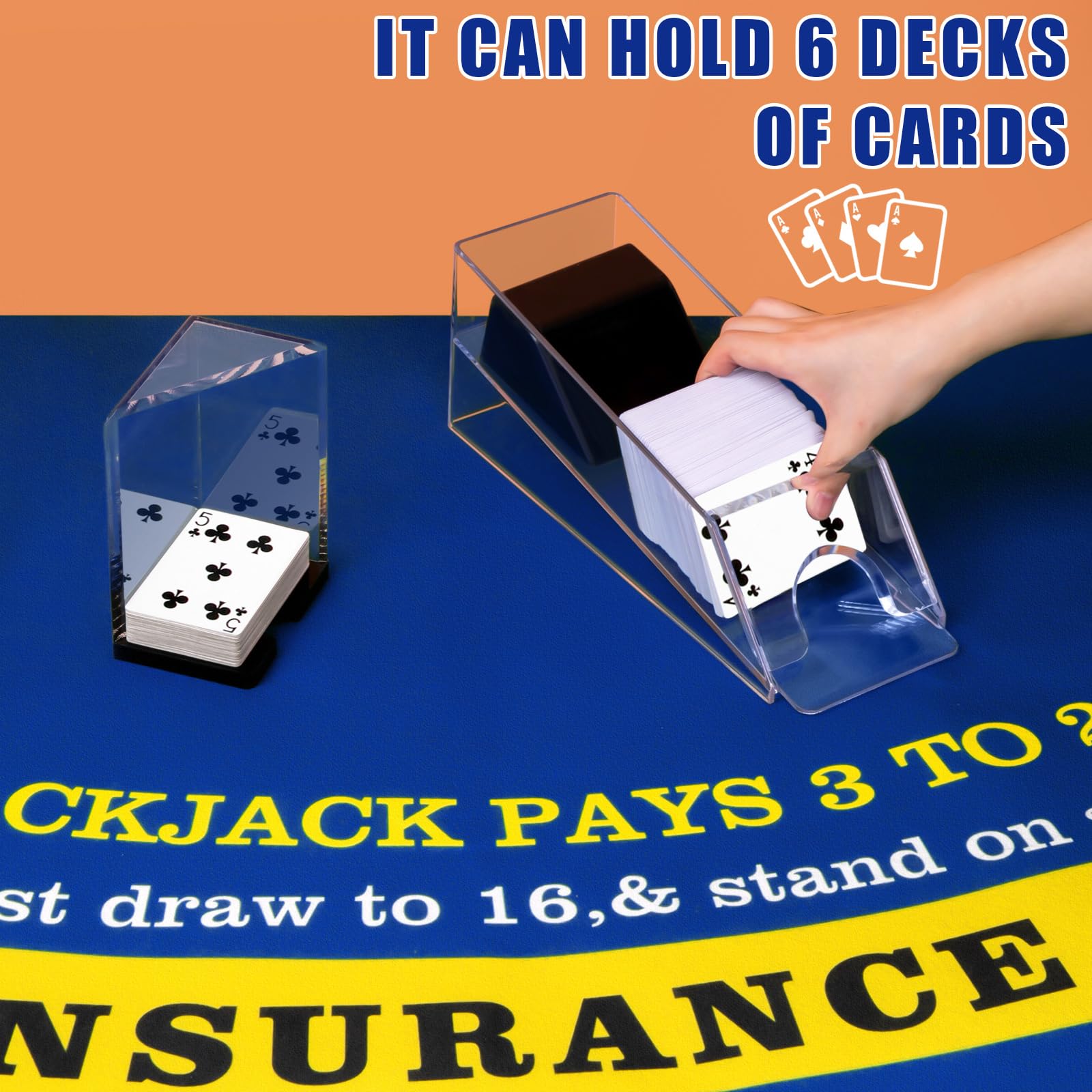 Aoriher PVC cut cards in multiple colors speed deck prep