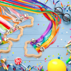 Aoriher rainbow hand ribbon kite wooden design combines durability.