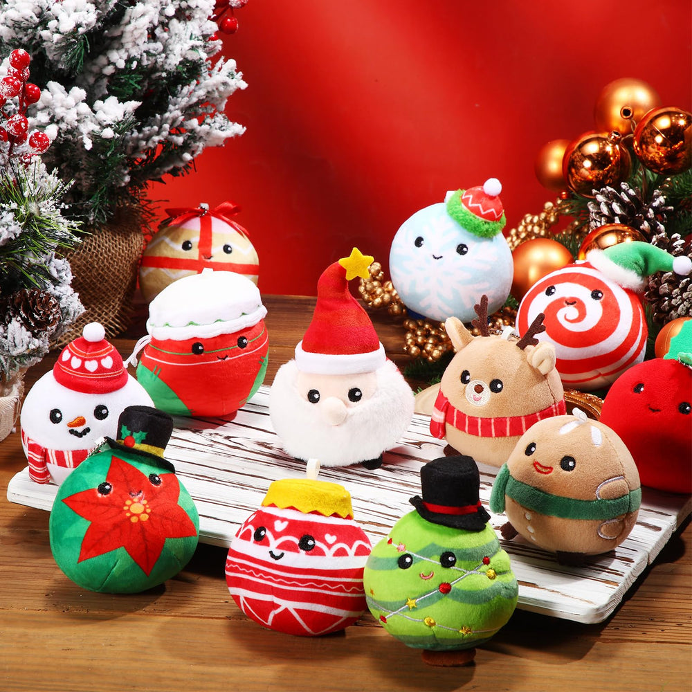 Aoriher snowman plush ornament ideal for garlands and trees.