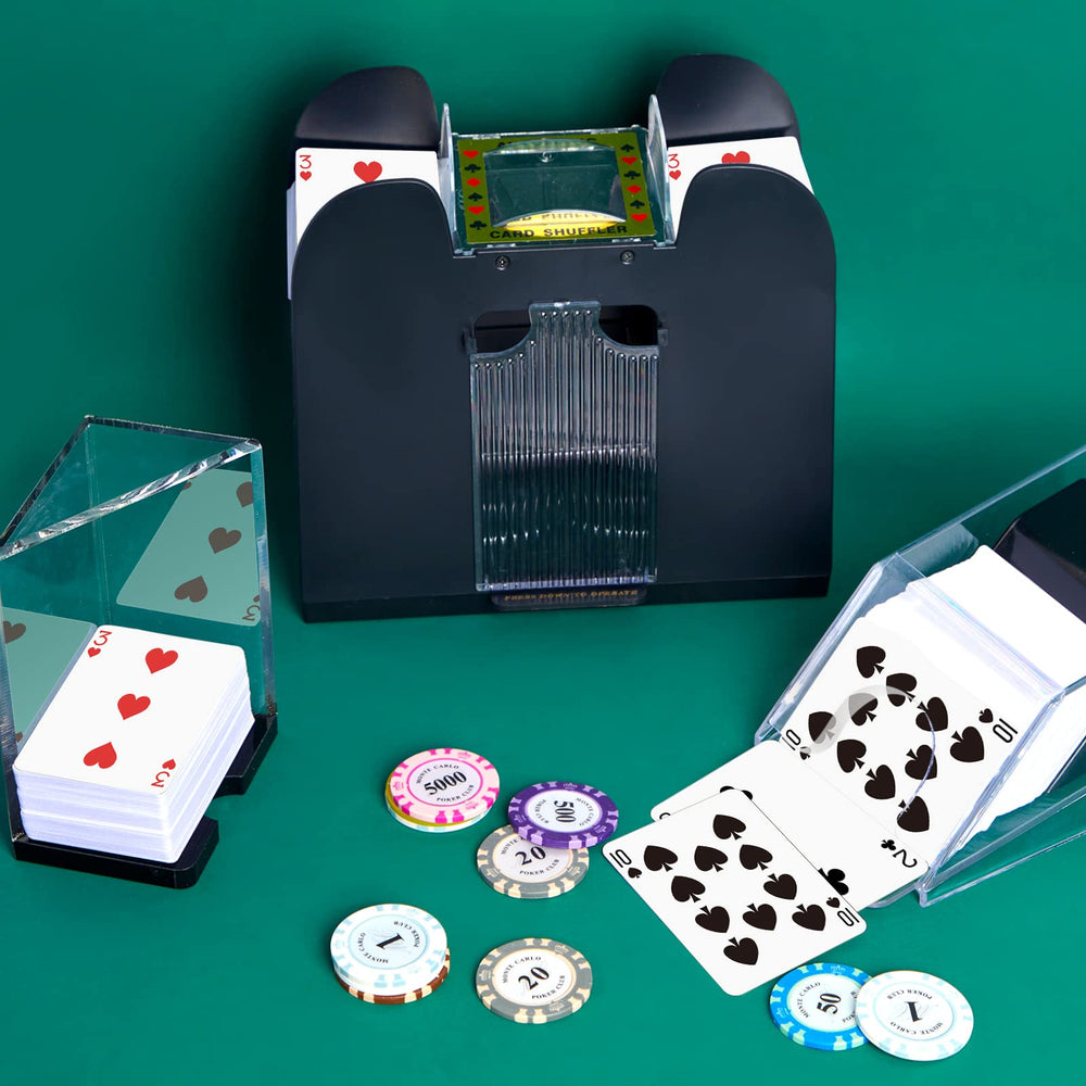 Aoriher USB cable powers the shuffler for reliable play.