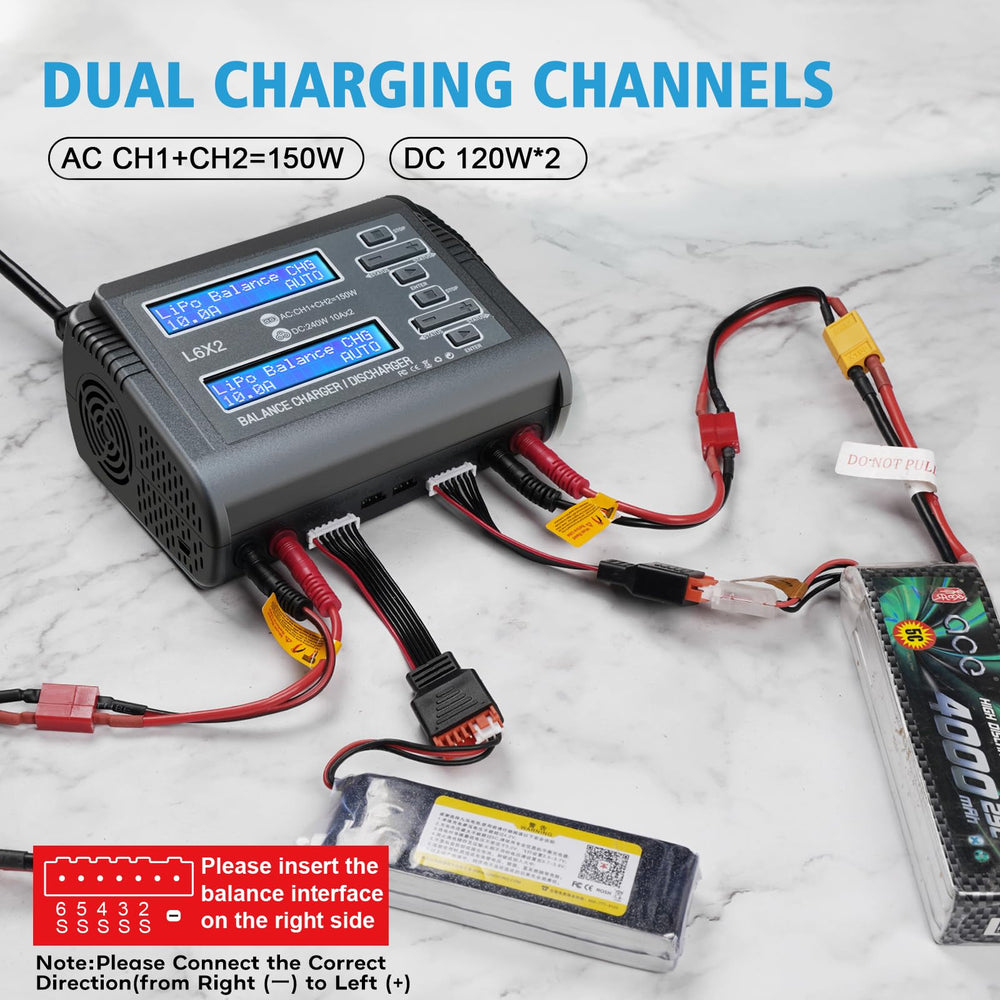 DC input and AC options provide flexible power sources.