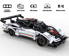 Aorkler RC car kit with 2.4GHz remote control enables precise play.