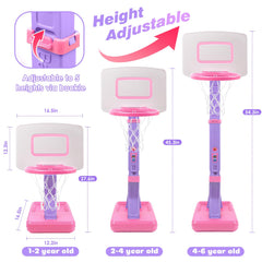 AOSPHYS height adjustable hoop showing range from 27.6 to 54 inches