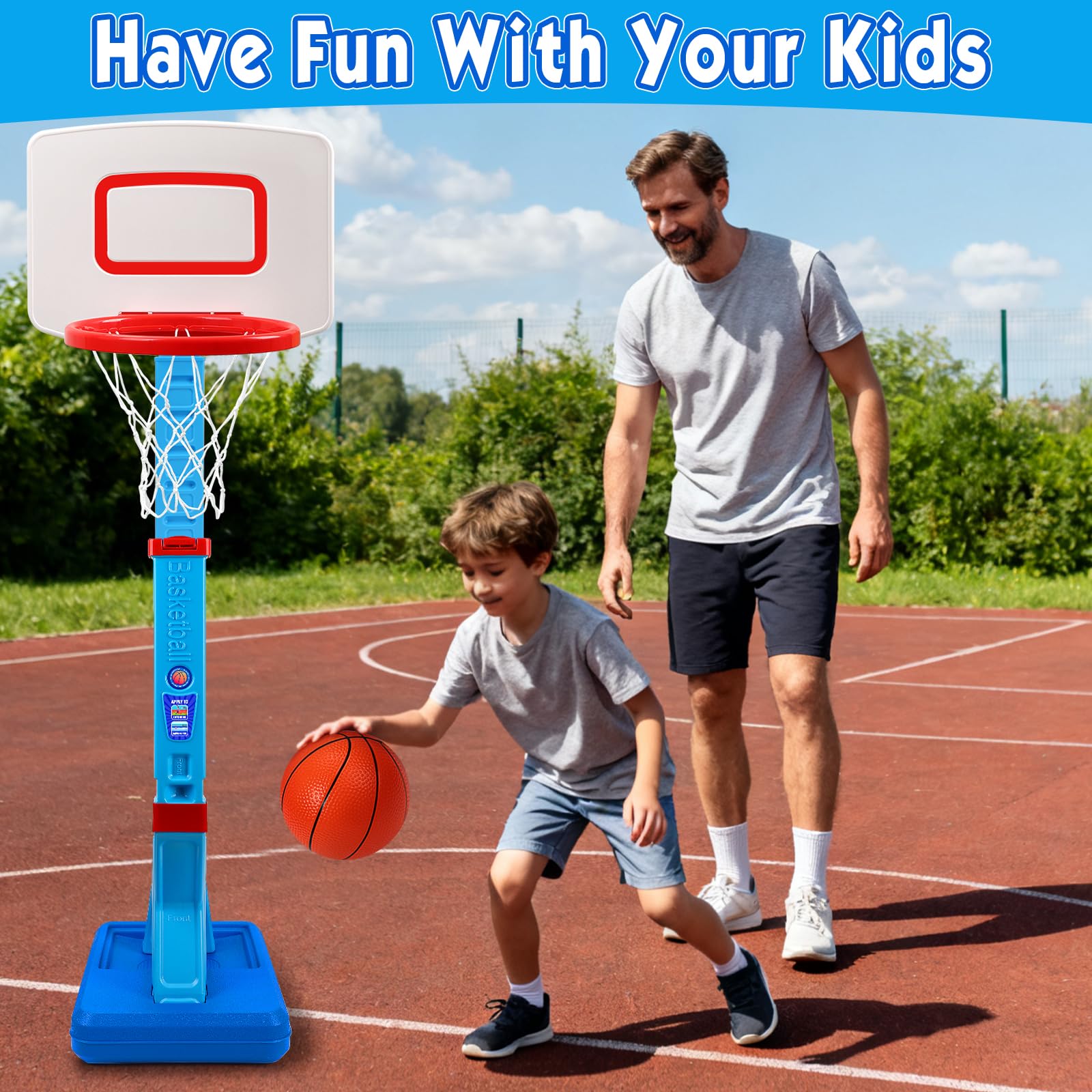 AOSPHYS Indoor-outdoor blue toddler toy designed for year-round fun.