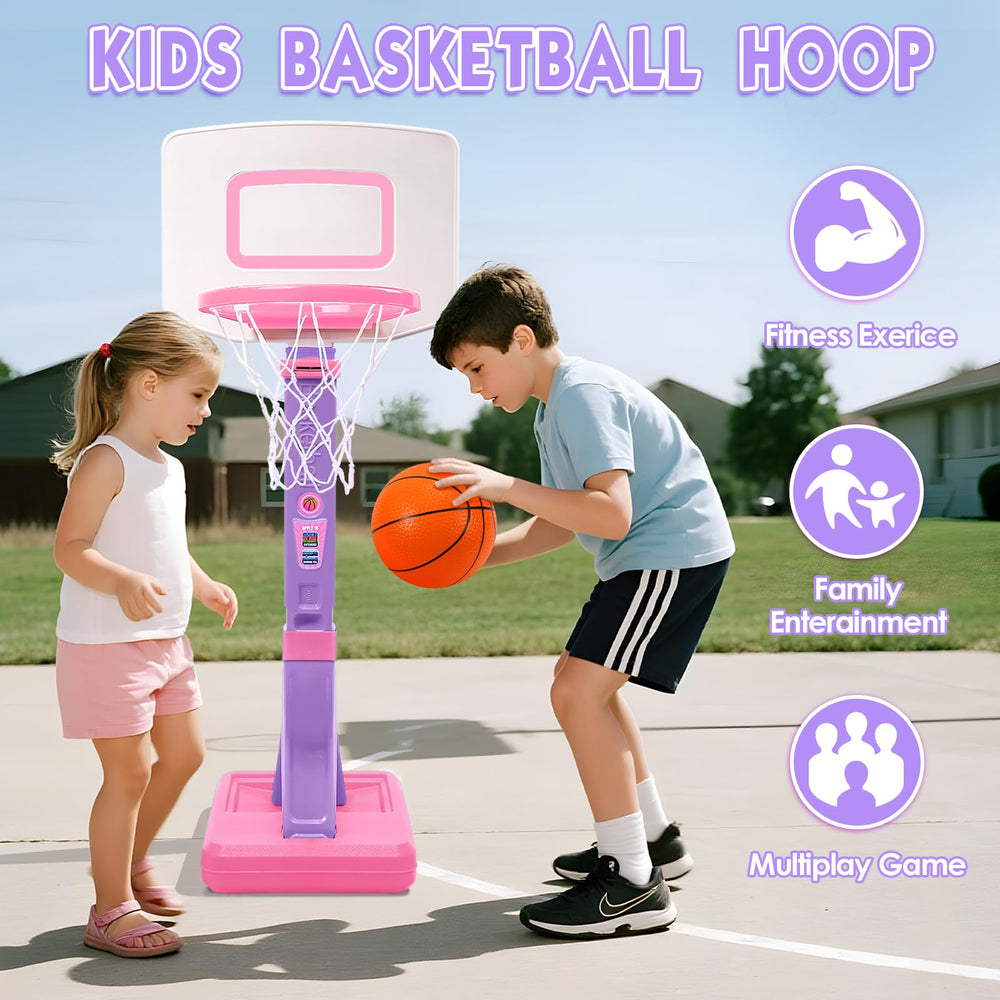 AOSPHYS pink color hoop suited for kid friendly play area