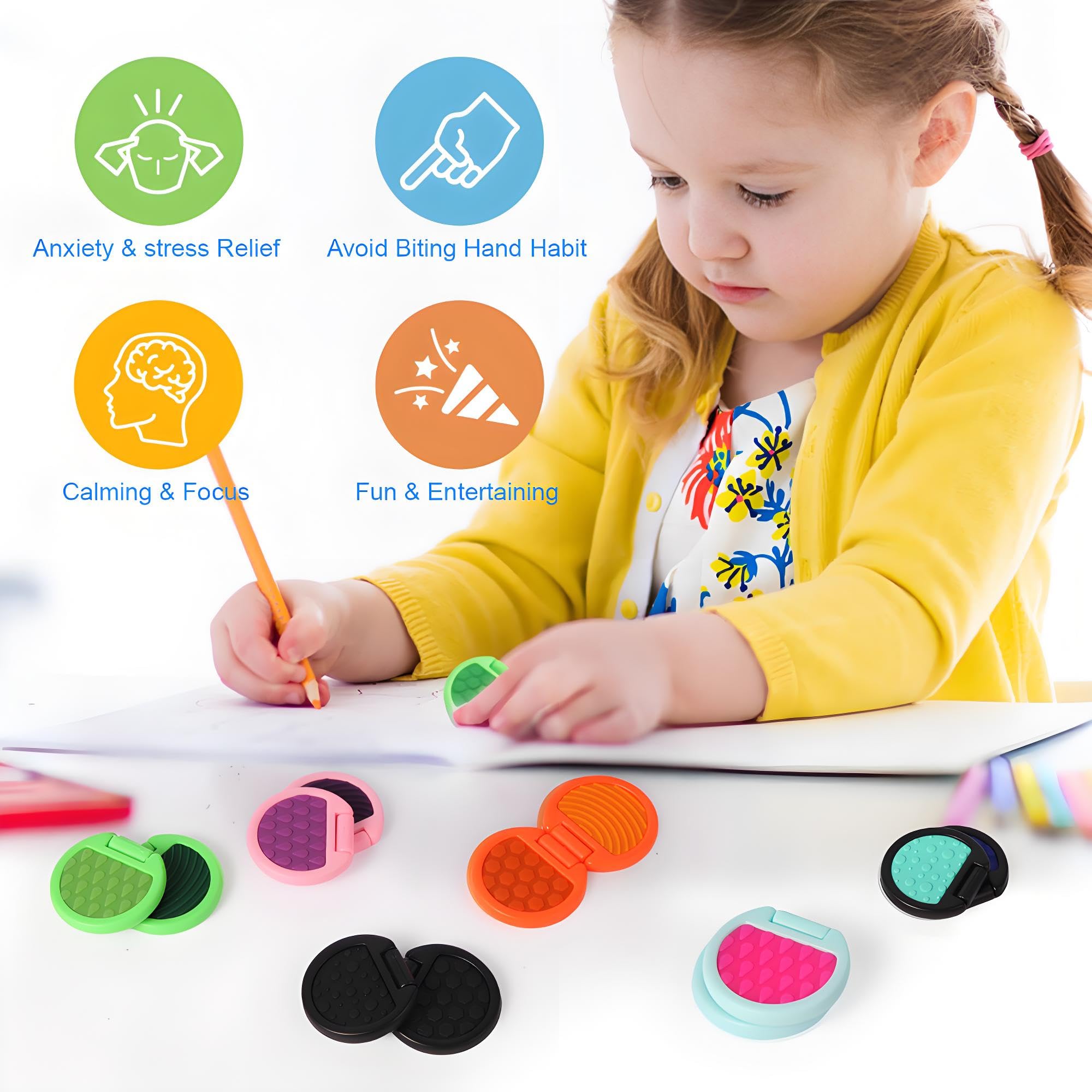 AOSTEONG fidget slider texture waves helps sensory play and focus.