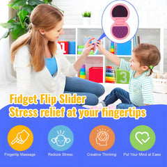 AOSTEONG fidget slider press-and-squeeze use case for anxiety-friendly break.
