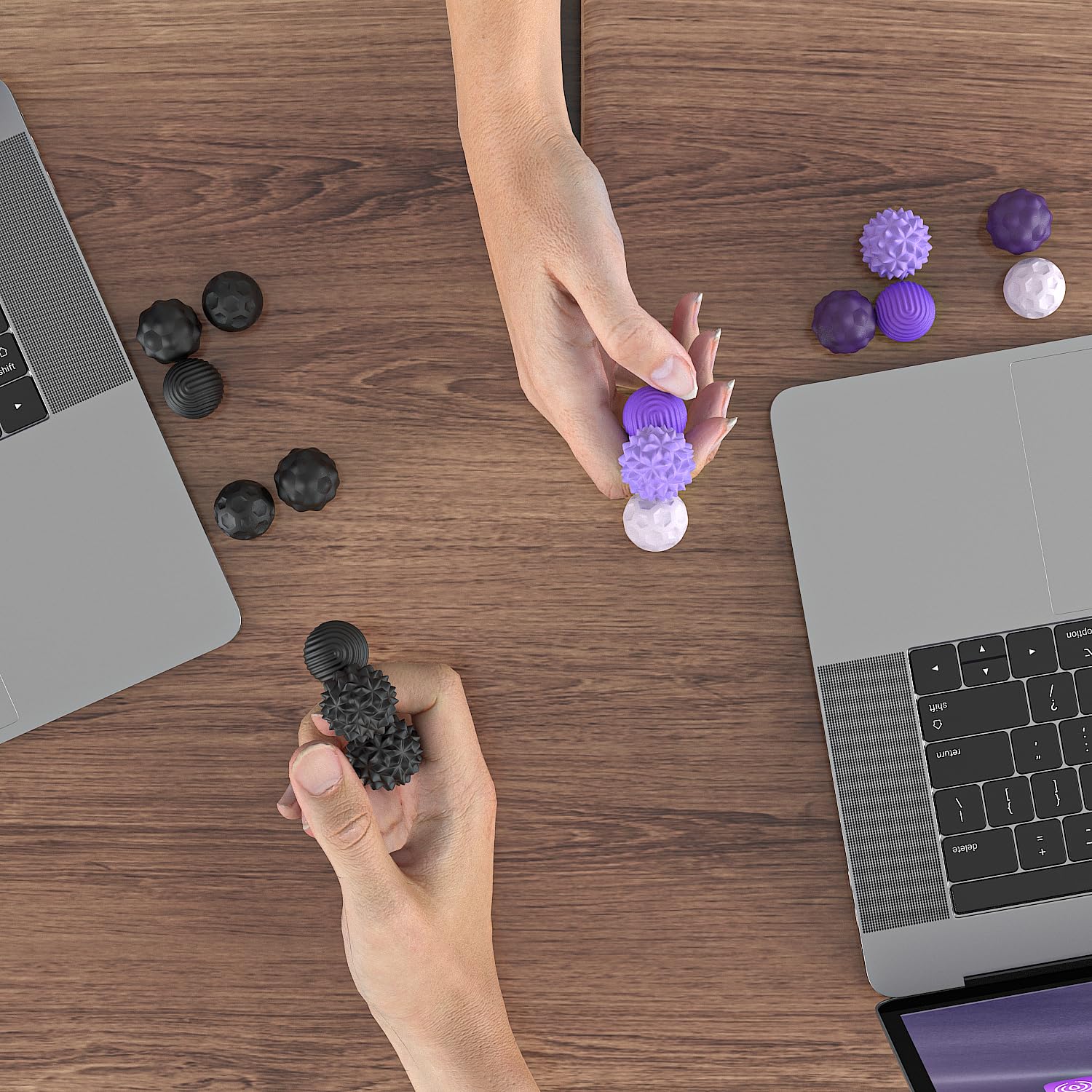 AotBlcer tactile fidget balls emphasize durable eco-friendly construction.