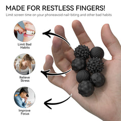 AotBlcer magnetic balls in office setup promoting calm and mindful breaks.