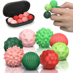 AotBlcer magnetic sensory balls packaging showing eight compact fidget balls for desk use