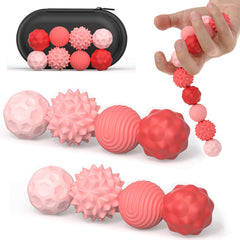 AotBlcer silicone magnetic fidget ball with central magnet for tactile play and focus.